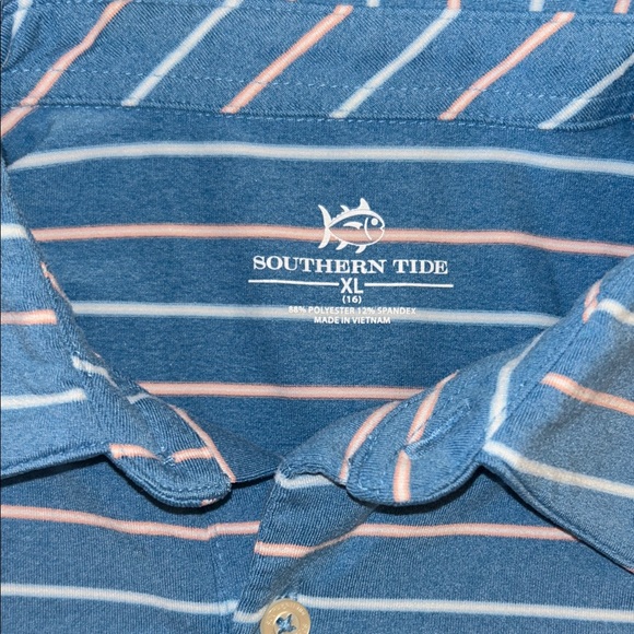 Southern Tide Stripped Polo- Boys - Picture 2 of 3